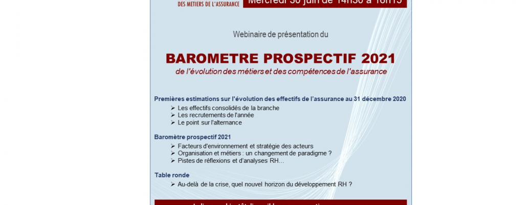 Observatoire de l'évolution des métiers de l'assurance